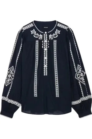 Zadig & Voltaire Bluser & Skjorter, Dame, Blå, XS, Afslappet Skjorte