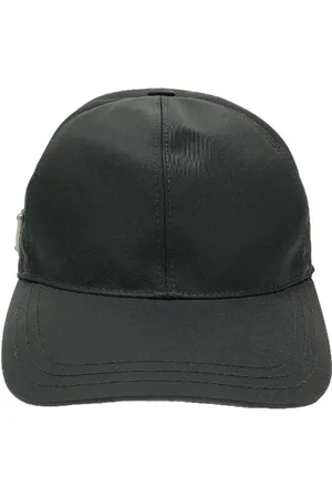 Prada Pre-owned, Dame, Sort, ONE SIZE, Tyl, Pre-owned Stof hatte