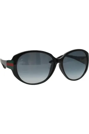 Gucci Pre-owned, Dame, Sort, ONE SIZE, Tyl, Pre-owned Plast solbriller