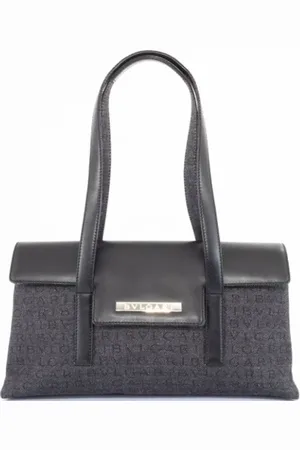 Bvlgari Pre-owned, Dame, Sort, ONE SIZE, Uld, Pre-owned Canvas skuldertasker