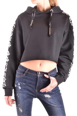 Philipp Plein Sweathshirts & Hoodies, Dame, Sort, XS, Uld, Stilfulde Sweatshirts & Hoodies
