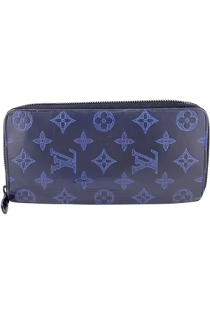 LOUIS VUITTON Pre-owned, Herre, Blå, ONE SIZE, Læder, Pre-owned Laeder punge