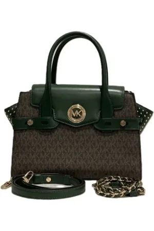 Michael Kors Pre-owned, Dame, Brun, ONE SIZE, Uld, Pre-owned Laeder hndtasker