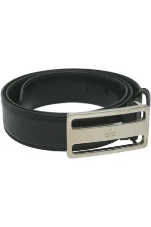 Gucci Pre-owned, Dame, Sort, ONE SIZE, Læder, Pre-owned Laeder baelter