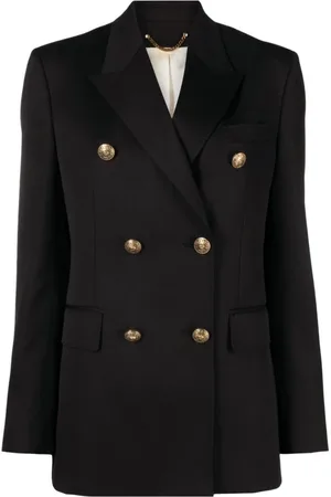 Golden Goose Jakke, Dame, Sort, M, Uld, Sort Dobbeltbrystet Blazer Stilfuld