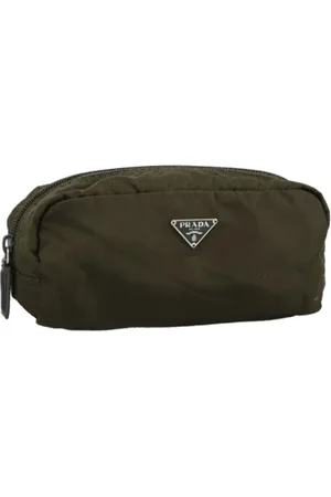 Prada Pre-owned, Dame, Brun, ONE SIZE, Nylon, Pre-owned nylon pouches