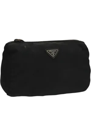 Prada Pre-owned, Dame, Sort, ONE SIZE, Nylon, Pre-owned nylon pouches