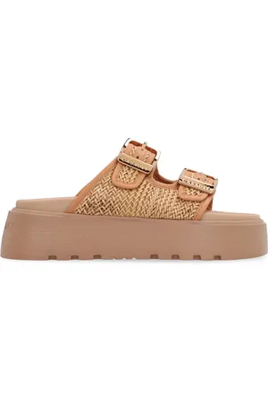 Casadei Sko, Dame, , 37 EU, Læder, Elegant Platform Sandaler til Sommerstil