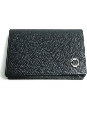 Bvlgari Pre-owned, Herre, Sort, ONE SIZE, Læder, Pre-owned Laeder punge