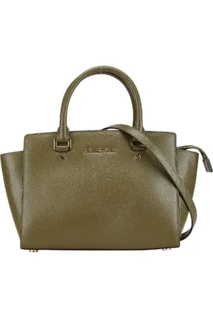 Michael Kors Pre-owned, Dame, Grøn, ONE SIZE, Uld, Pre-owned Laeder hndtasker