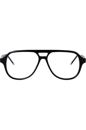 Thom Browne Tilbehør, unisex, Sort, 59 MM, Uld, Stilfulde Optiske Briller til Moderigtigt Look