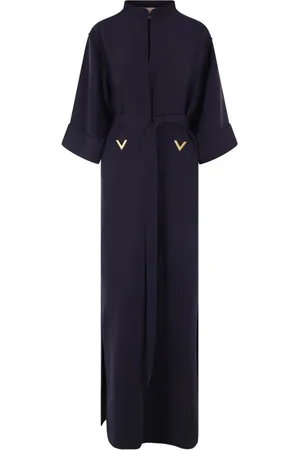 VALENTINO GARAVANI Kjole, Dame, Blå, S, Cady Couture Lang Kjole