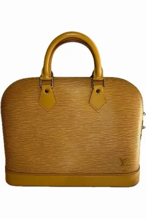 LOUIS VUITTON Pre-owned, Dame, Gul, ONE SIZE, Uld, Pre-owned Laeder hndtasker