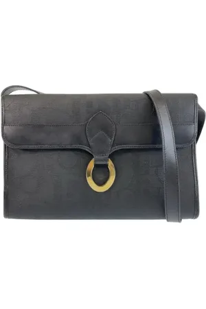 Dior Pre-owned, Dame, Sort, ONE SIZE, Uld, Pre-owned Canvas dior-tasker