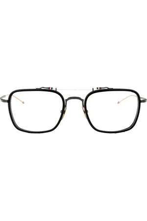 Thom Browne Tilbehør, unisex, Sort, 53 MM, Uld, Stilfulde Optiske Briller