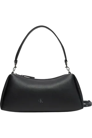 Calvin Klein Taske, Dame, Sort, ONE SIZE, Uld, Elegant skuldertaske til kvinder