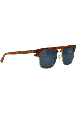 Gucci Pre-owned, Dame, Brun, ONE SIZE, Pre-owned Plast solbriller