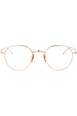 Thom Browne Tilbehør, unisex, Lyserød, 48 MM, Uld, Stilfulde Optiske Briller