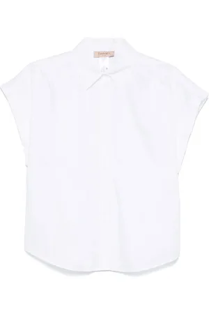 Twin-Set Bluser & Skjorter, Dame, Hvid, 2XS, Uld, Stilfuld Optisk Hvid Skjorte