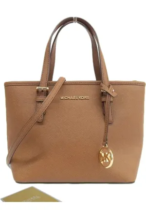 Michael Kors Pre-owned, Dame, Brun, ONE SIZE, Uld, Pre-owned Laeder totes