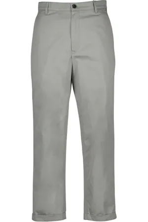 Kenzo Bukser, Dame, Grå, S, Bomuld, Gulerodspas Chino Bukser