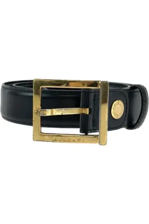 Bvlgari Pre-owned, Herre, Sort, ONE SIZE, Læder, Pre-owned Laeder baelter