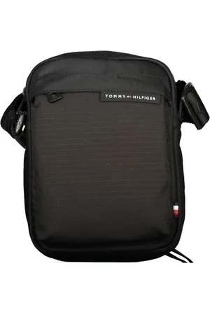 Tommy Hilfiger Taske, Herre, Sort, ONE SIZE, Uld, Skulder taske med justerbar rem