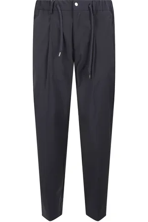 HERNO Bukser, Herre, Sort, L, Slim Fit Snørebukser