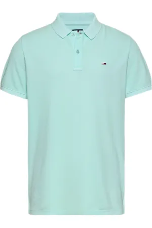 Tommy Hilfiger Top, Herre, Grøn, 2XL, Bomuld, Essentiel kortærmet polo til mænd