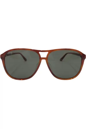 Gucci Pre-owned, Dame, Brun, ONE SIZE, Pre-owned Plast solbriller