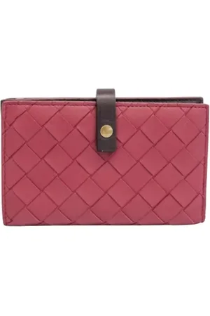 Bottega Veneta Pre-owned, Dame, Lyserød, ONE SIZE, Tyl, Pre-owned Laeder punge
