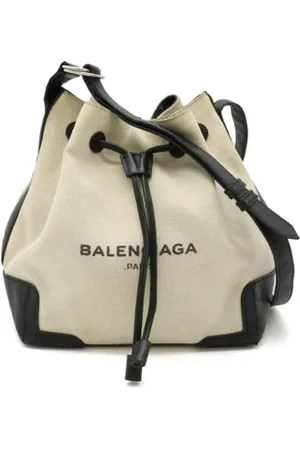 Balenciaga Pre-owned, Dame, , ONE SIZE, Uld, Pre-owned Canvas crossbody-tasker