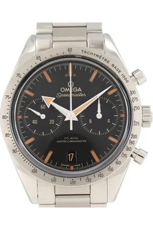 Omega Pre-owned, Herre, Sort, ONE SIZE, Pre-owned Rustfrit stal watches