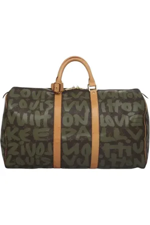 LOUIS VUITTON Pre-owned, Dame, Grøn, ONE SIZE, Tyl, Pre-owned canvas tasker