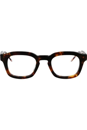 Thom Browne Tilbehør, unisex, Brun, 48 MM, Uld, Stilfulde Optiske Briller