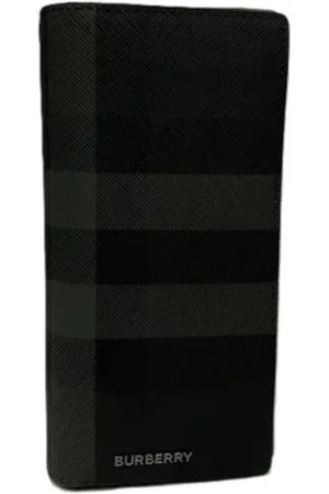 Burberry Pre-owned, Herre, Sort, ONE SIZE, Læder, Pre-owned Laeder punge