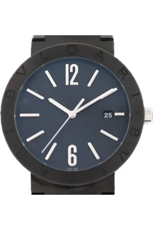 Bvlgari Pre-owned, Herre, Sort, ONE SIZE, Pre-owned Rustfrit stal watches