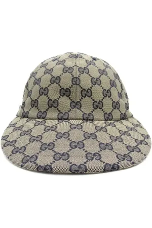 Gucci Pre-owned, Dame, , ONE SIZE, Tyl, Pre-owned Stof hatte