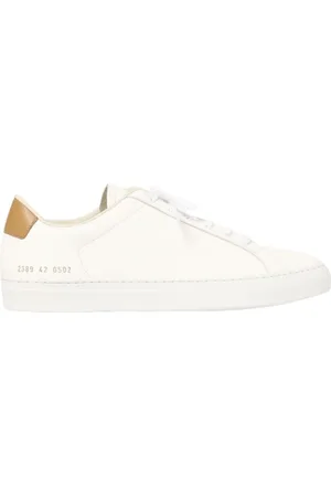 COMMON PROJECTS Sko, Herre, Hvid, 40 EU, Læder, Hvide læder retro sneakers med kontrast hæl