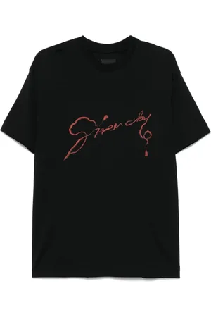 Givenchy Top, Herre, Sort, S, Bomuld, Sort Chandelier Snake Print T-Shirt