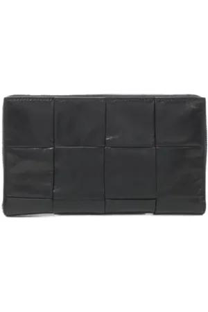Bottega Veneta Pre-owned, Dame, Sort, ONE SIZE, Tyl, Pre-owned Laeder punge