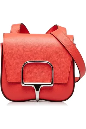 Hermès Pre-owned, Dame, Rød, ONE SIZE, Uld, Pre-owned Laeder crossbody-tasker