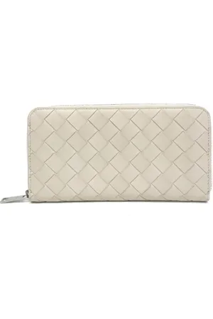 Bottega Veneta Pre-owned, Dame, Hvid, ONE SIZE, Tyl, Pre-owned Laeder punge