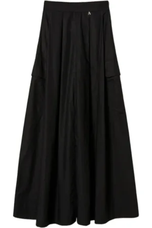 Twin-Set Nederdel, Dame, Sort, M, Sort Elegance Nederdel