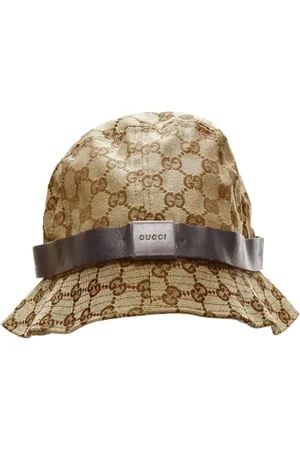 Gucci Pre-owned, Dame, , ONE SIZE, Bomuld, Pre-owned Bomuld hatte