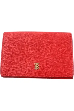 Burberry Pre-owned, Dame, Rød, ONE SIZE, Pre-owned Laeder punge