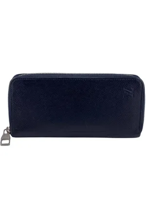 LOUIS VUITTON Pre-owned, Herre, Blå, ONE SIZE, Læder, Pre-owned Laeder punge