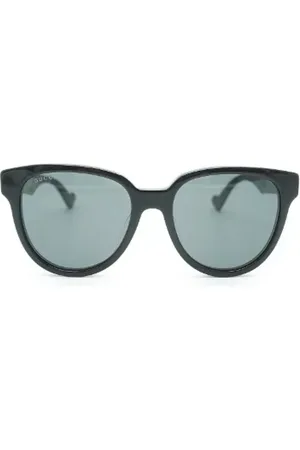 Gucci Pre-owned, Dame, Sort, ONE SIZE, Tyl, Pre-owned Plast solbriller