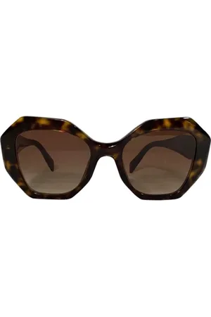 Prada Pre-owned, Dame, Brun, ONE SIZE, Tyl, Pre-owned Acetat solbriller