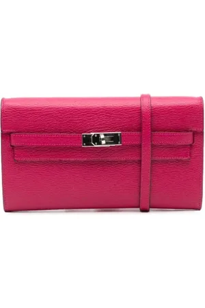 Hermès Pre-owned, Dame, Lyserød, ONE SIZE, Uld, Pre-owned Laeder crossbody-tasker